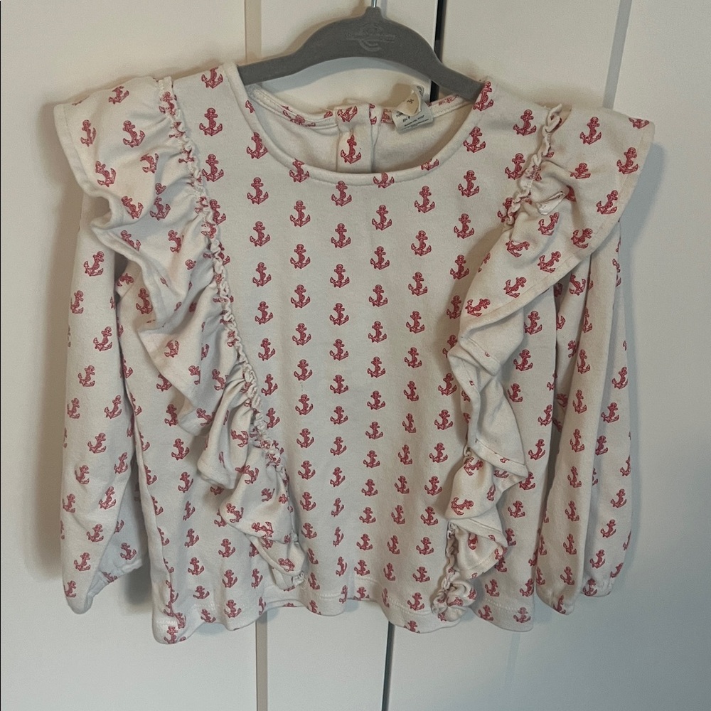 Kate Quinn Girls’ ruffle top Size 3T ⚓️